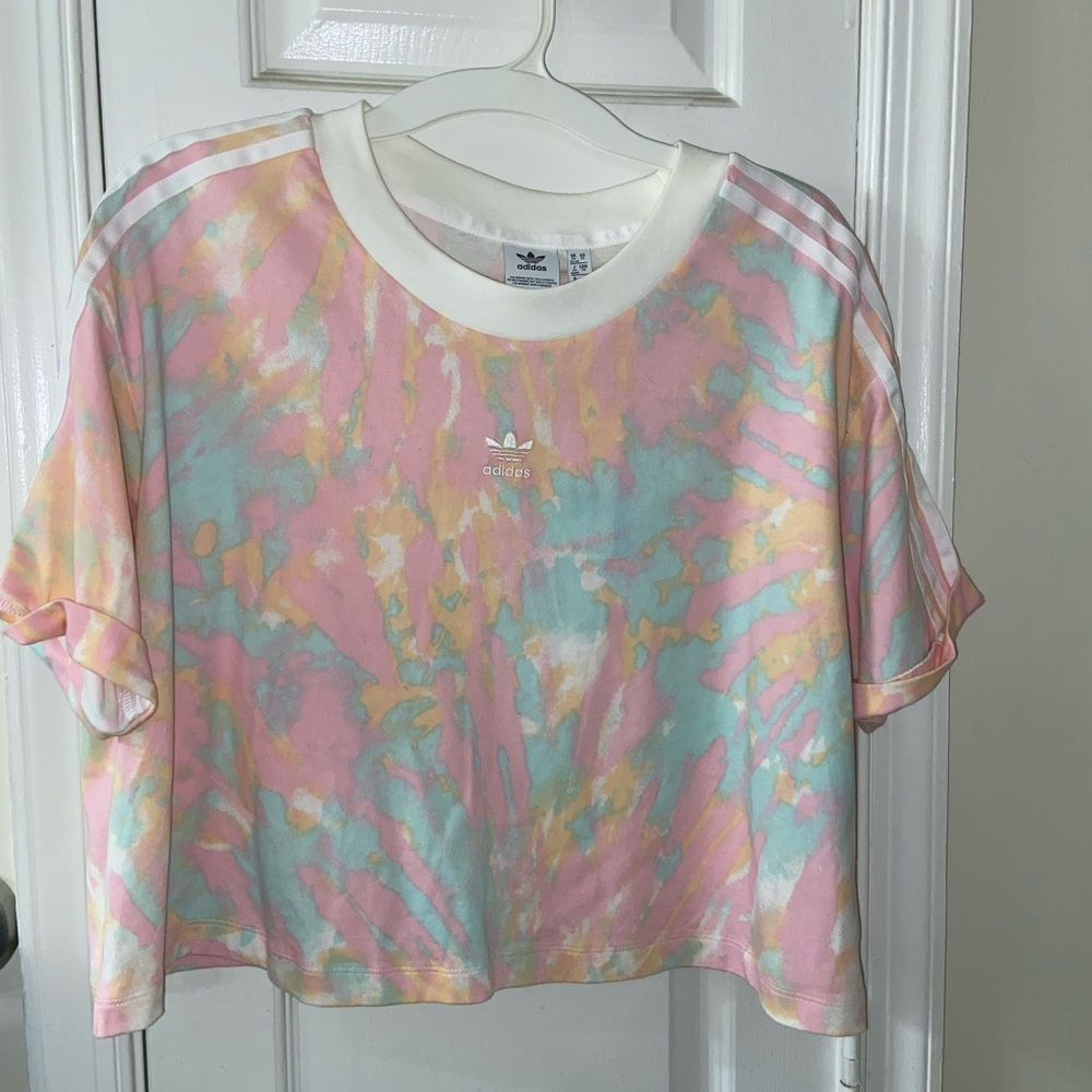 NWT Adidas Multicolor Tie-Dye Tee!!